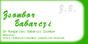 zsombor babarczi business card